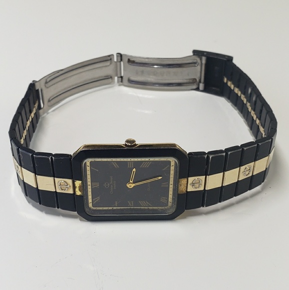 vintage CHRISTIAN BERNARD black & gold tone watch - Picture 2 of 7